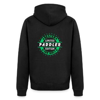 Best paddler in the world - Unisex Premium Organic Zip Hoodie - black - Back - Nico (187cm)