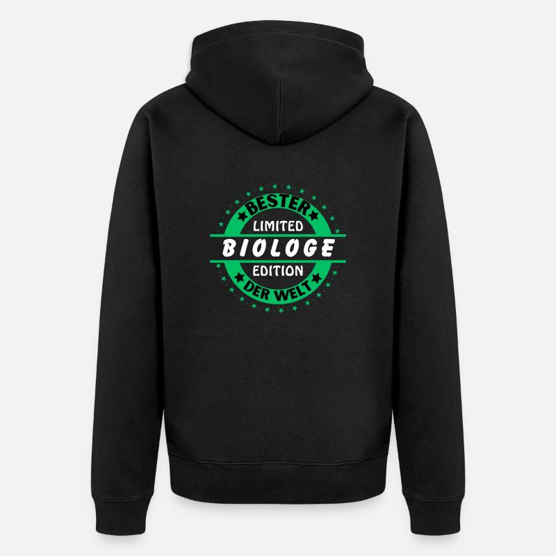 Meilleur biologiste du monde - Veste à capuche bio Premium Unisexe - noir