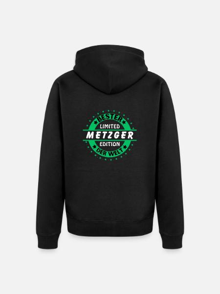 Meilleur boucher du monde - Veste à capuche bio Premium Unisexe - noir