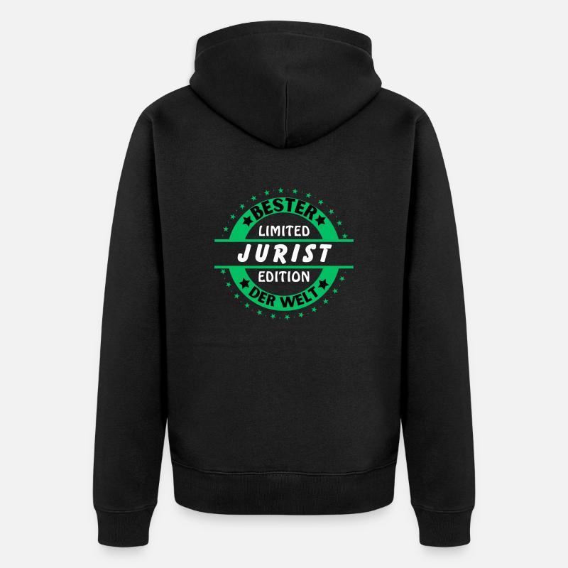 Meilleur avocat du monde - Veste à capuche bio Premium Unisexe - noir