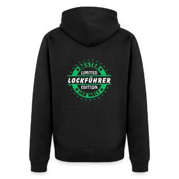 Meilleur guide de leurres au monde - Veste à capuche bio Premium Unisexe - noir - Dos - Nico (187cm)