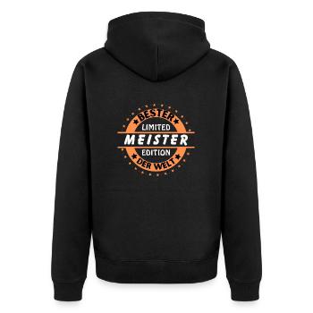 Meilleur Maître du Monde - Veste à capuche bio Premium Unisexe - noir - Dos - Nico (187cm)