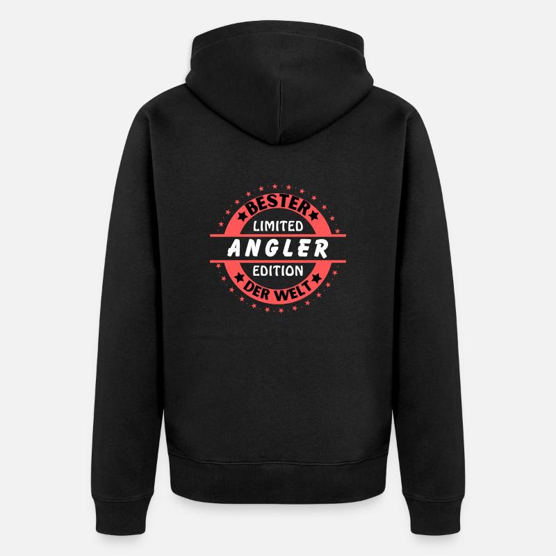 Meilleur pêcheur au monde - Veste à capuche bio Premium Unisexe - noir