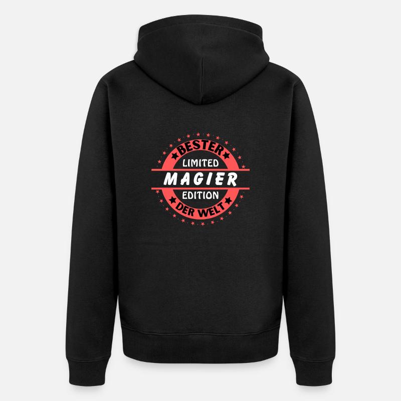 Meilleur magicien du monde - Veste à capuche bio Premium Unisexe - noir