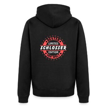 Meilleur serrurier du monde - Veste à capuche bio Premium Unisexe - noir - Dos - Nico (187cm)