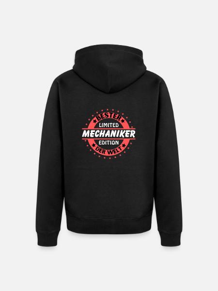 Meilleur mécanicien du monde - Veste à capuche bio Premium Unisexe - noir
