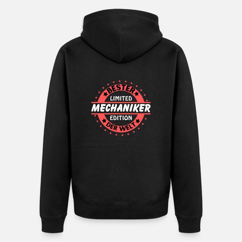 Meilleur mécanicien du monde - Veste à capuche bio Premium Unisexe - noir