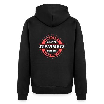 Best stonemason in the world - Unisex Premium Organic Zip Hoodie - black - Back - Nico (187cm)