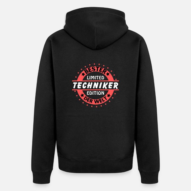 Meilleur technicien au monde - Veste à capuche bio Premium Unisexe - noir