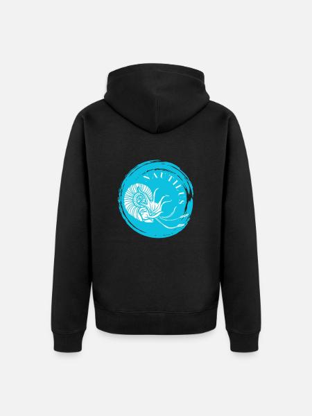 NAUTILUS - TIEFSEE - PERLBOOT - TINTENFISCH - Unisex Premium Bio Zip Hoodie - Schwarz