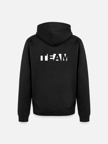 Équipe - Veste à capuche bio Premium Unisexe - noir