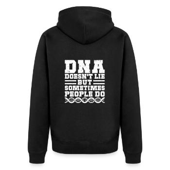 Analyste médico-légal L’ADN ne ment pas Brigade criminelle Laboratoire - Veste à capuche bio Premium Unisexe - noir - Dos - Nico (187cm)
