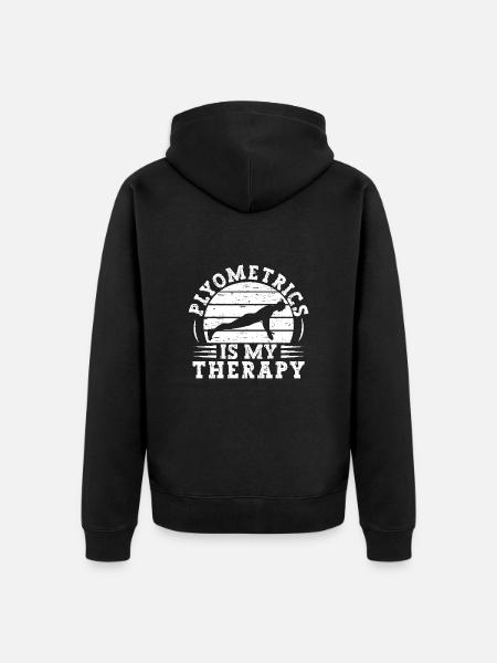 Powerlifting Bodybuilder Powerlifting Bodybuilder - Unisex Premium Bio Zip Hoodie - Schwarz