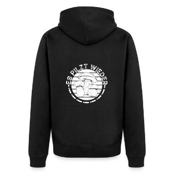 Morel mushrooms It fungus again mushroom hunter - Unisex Premium Organic Zip Hoodie - black - Back - Nico (187cm)