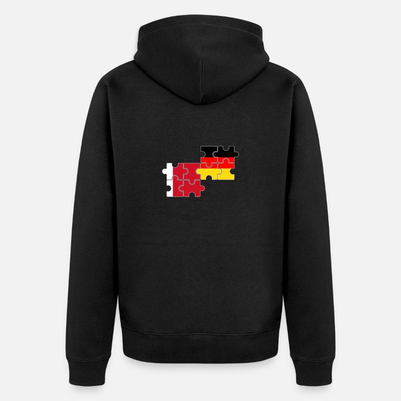 Dubaï Allemagne Drapeau Allemand Dubaier - Veste à capuche bio Premium Unisexe - noir