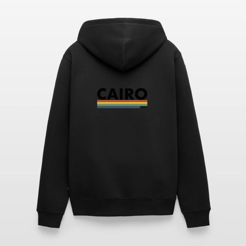 Le Caire Rétro Égypte Égypte Égypte Egypte Egyptienne Egypte Veste à capuche bio Premium Unisexe