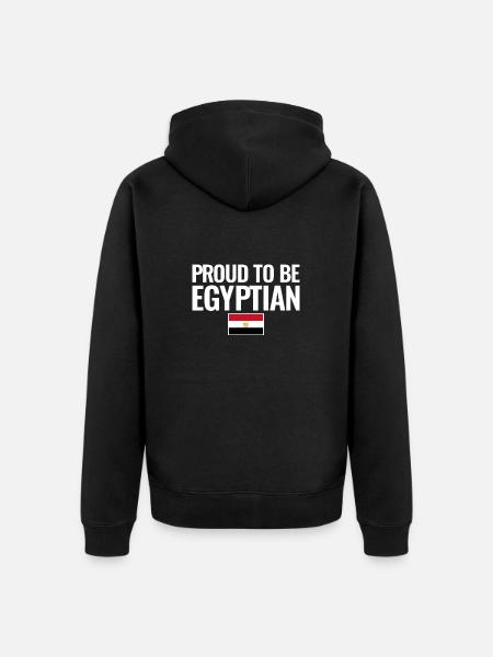 Fière d’être égyptienne - Veste à capuche bio Premium Unisexe - noir