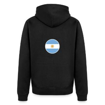 Argentine Drapeau argentin Argentine - Veste à capuche bio Premium Unisexe - noir - Dos - Nico (187cm)