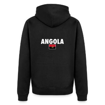 Angola Drapeau angolais Angola - Veste à capuche bio Premium Unisexe - noir - Dos - Nico (187cm)