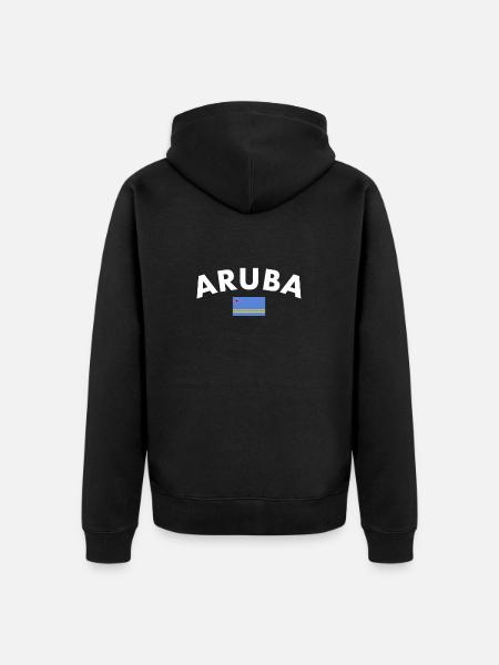 Aruba Aruban Flag Arubans - Unisex Premium Organic Zip Hoodie - black