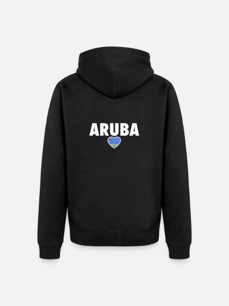 Aruba Aruban Flag Arubans - Unisex Premium Organic Zip Hoodie - black