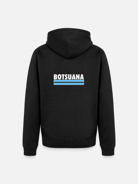 Botswana Botswana Flag of Botswana - Unisex Premium Organic Zip Hoodie - black
