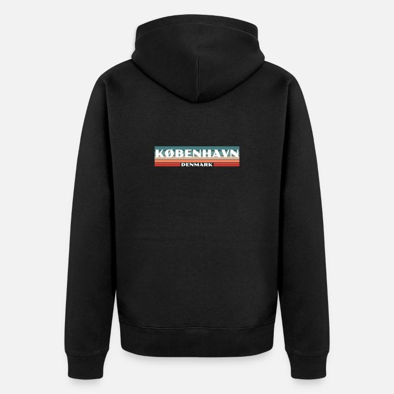 København Danemark Danemark Danois - Veste à capuche bio Premium Unisexe - noir