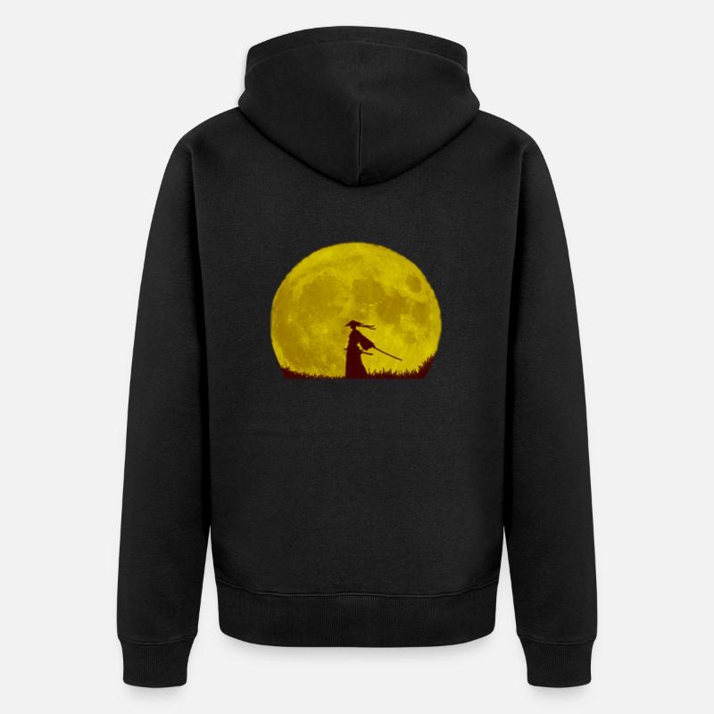 Samouraï - Veste à capuche bio Premium Unisexe - noir