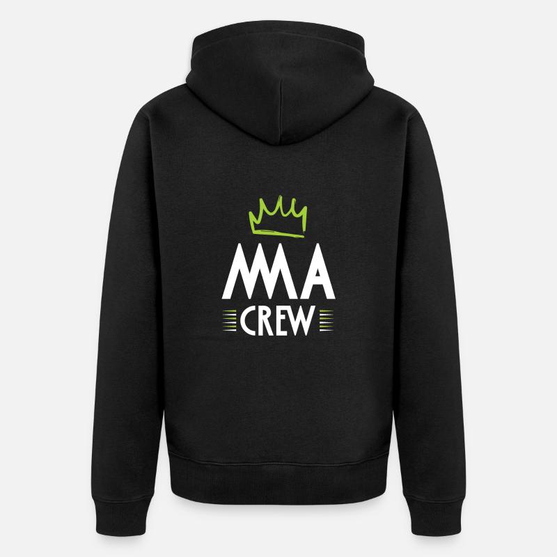 Équipe Mma - Veste à capuche bio Premium Unisexe - noir