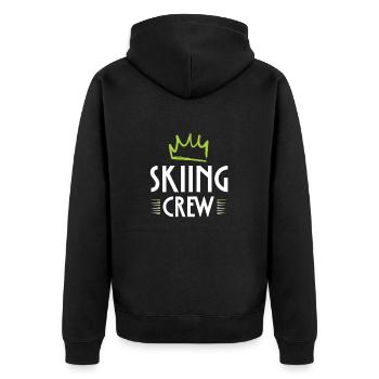 Équipe de ski - Veste à capuche bio Premium Unisexe - noir - Dos - Nico (187cm)