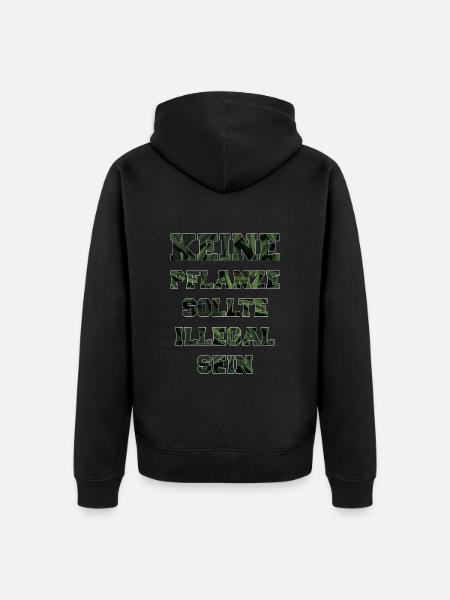 Cannabis Legal - Unisex Premium Organic Zip Hoodie - black