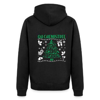 Chimie de Noël Oh Chimistree - Veste à capuche bio Premium Unisexe - noir - Dos - Nico (187cm)
