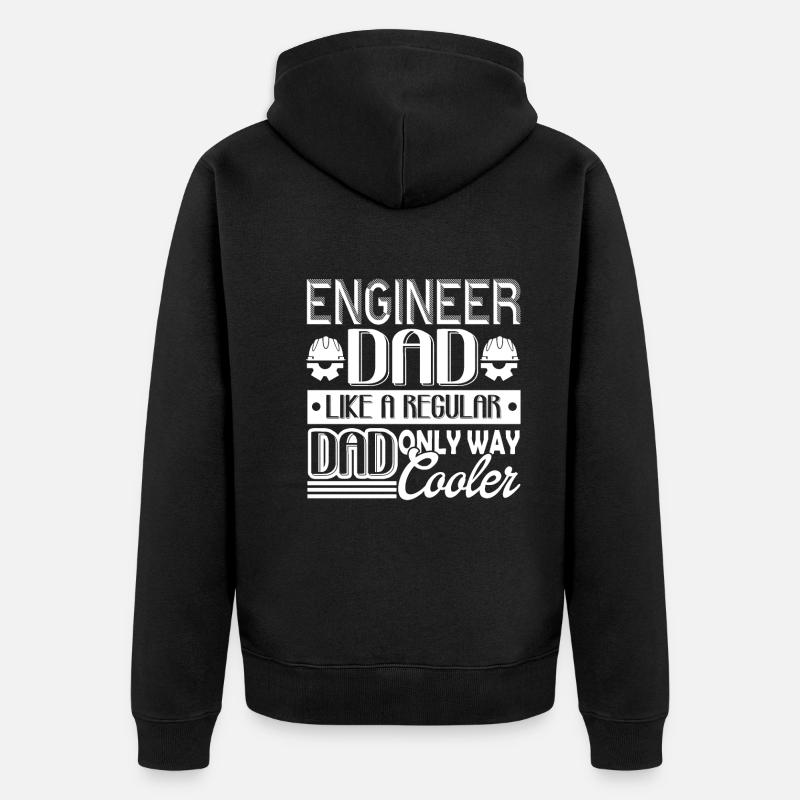 Engineer Engineer Dad - Unisex Premium Organic Zip Hoodie - black