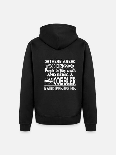 Cobbler Being A Cobbler - Unisex Premium Organic Zip Hoodie - black