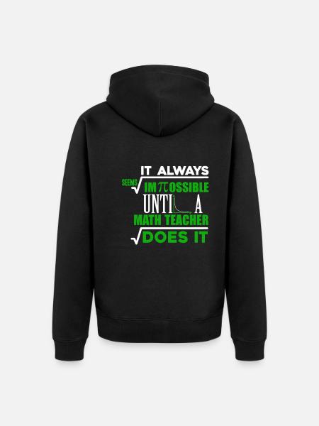 Pi Day Funny Pi Day - Unisex Premium Organic Zip Hoodie - black