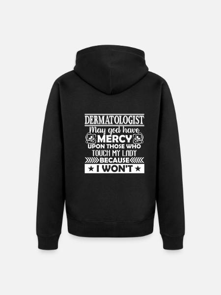 Dermatologist Funny Dermatologist - Unisex Premium Organic Zip Hoodie - black