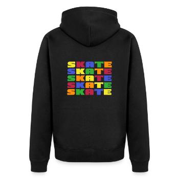 Skater Skateboard SK8 Freestyle Skateboarder - Veste à capuche bio Premium Unisexe - noir - Dos - Nico (187cm)