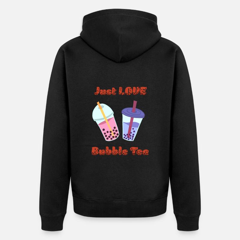 Bubble Tea - Unisex Premium Bio Zip Hoodie - Schwarz