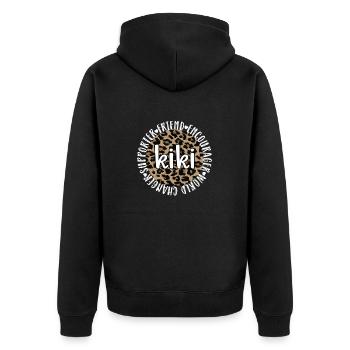 Kiki Grand-mère Cadeau de fête des mères Kiki Grand-mère Sweet - Veste à capuche bio Premium Unisexe - noir - Dos - Nico (187cm)
