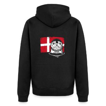 Phoque Danemark Animaux Vacances Wilsigns - Veste à capuche bio Premium Unisexe - noir - Dos - Nico (187cm)