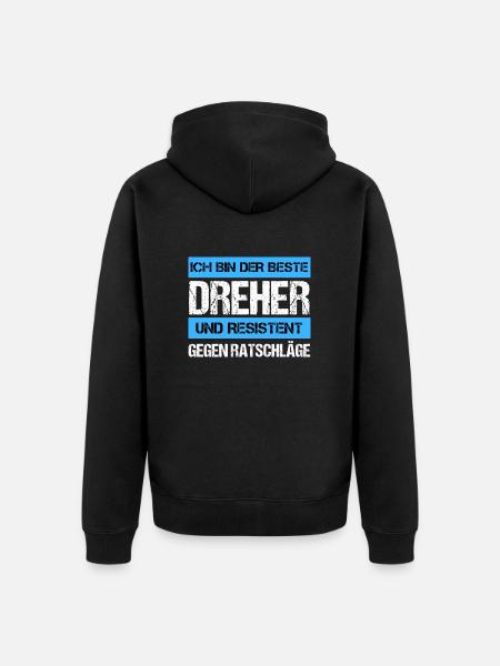 Resistant turner - Unisex Premium Organic Zip Hoodie - black