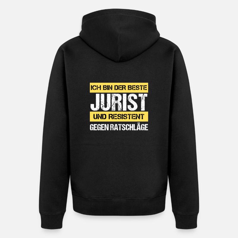 Avocat résistant - Veste à capuche bio Premium Unisexe - noir