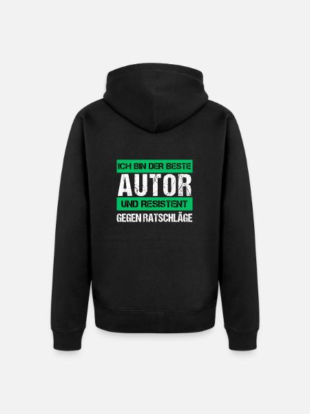 Auteur résistant - Veste à capuche bio Premium Unisexe - noir