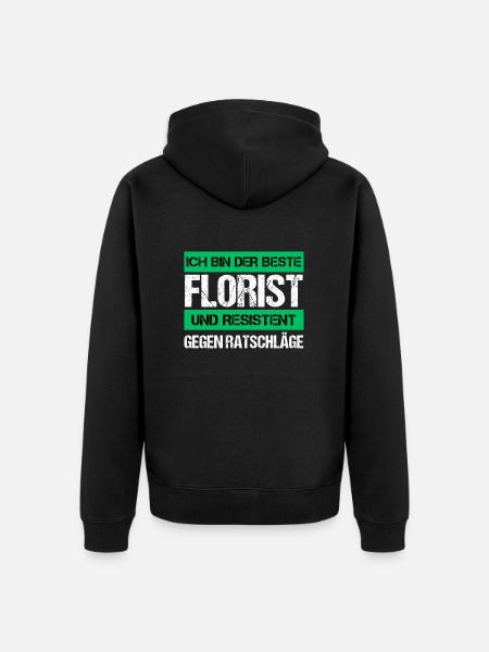 Fleuriste résistant - Veste à capuche bio Premium Unisexe - noir