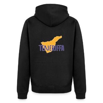 Ténérife - Veste à capuche bio Premium Unisexe - noir - Dos - Nico (187cm)