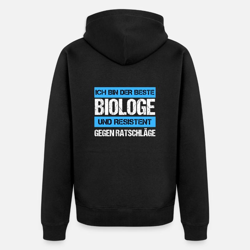 Biologiste résistant - Veste à capuche bio Premium Unisexe - noir