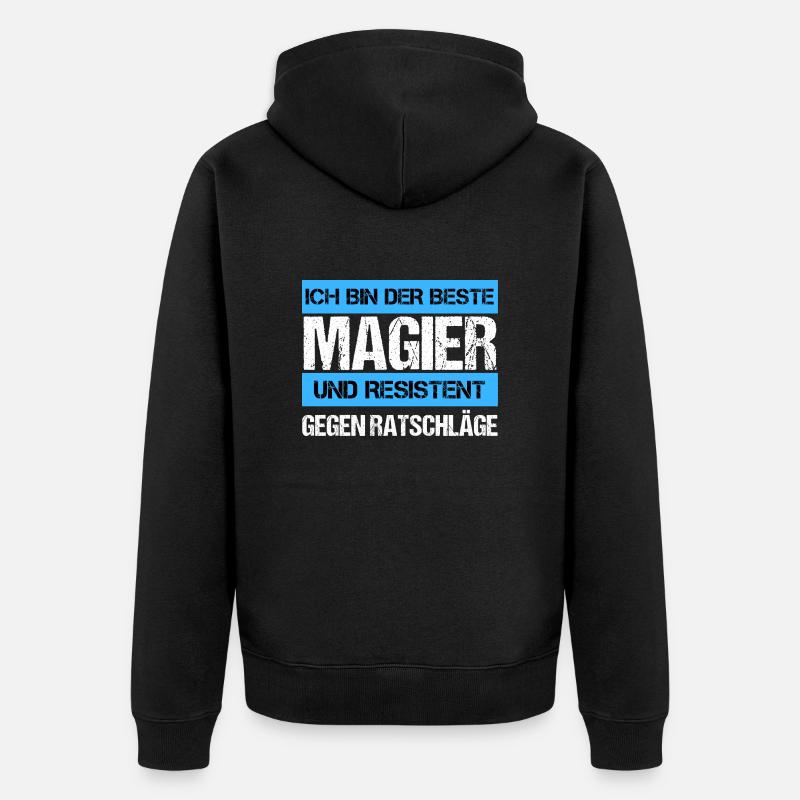 Mage résistant - Veste à capuche bio Premium Unisexe - noir
