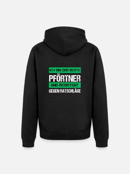Resistant Gatekeeper - Unisex Premium Organic Zip Hoodie - black