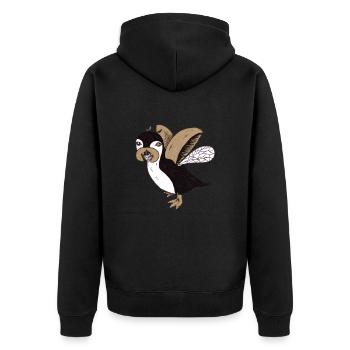 Scaragoin - Veste à capuche bio Premium Unisexe - noir - Dos - Nico (187cm)