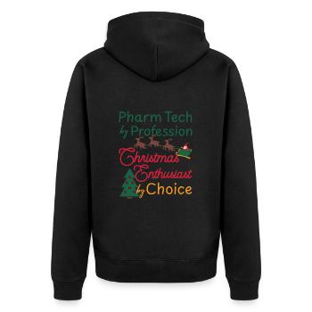 Technicien en pharmacie Noël Noël - Veste à capuche bio Premium Unisexe - noir - Dos - Nico (187cm)